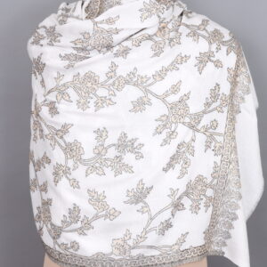 Pure Wool Zari Stole/ Fine Wool Pashmina Stole Pure cashmere multi colour scarf/stole/shawl/ wrap/ pashmina.