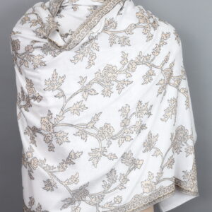 Pure Wool Zari Stole/ Fine Wool Pashmina Stole Pure cashmere multi colour scarf/stole/shawl/ wrap/ pashmina.