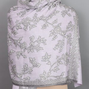 Pure Wool Zari Stole/ Fine Wool Pashmina Stole Pure cashmere multi colour scarf/stole/shawl/ wrap/ pashmina.