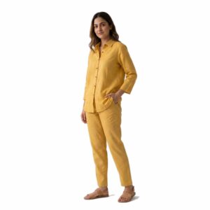 The Classic Solid Pattern Linen Co-ord Set